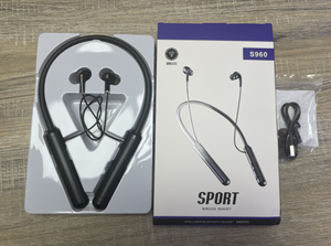 หูฟังบลูทูธแบบคล้องคอ <span class=keywords><strong>BT</strong></span> in Ear Bass Stereo Sound รุ่น S960 กันน้ำ สำหรับออกกำลังกาย แบตเตอรี่ 600mah หูฟังไร้สายสำหรับวิ่งและเล่นกีฬา - Product Image 6