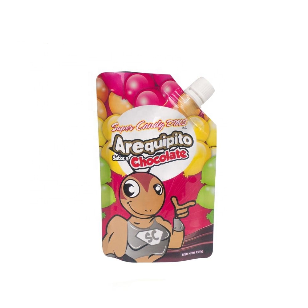 Шоколад питьевой фольги упаковочная сумка встать мешок с носиком