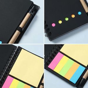 Offre Spéciale – Mini Carnet Spirale Portable avec Stylo, Bloc-Notes en Papier Kraft Recyclé et Lot de Notes Adhésives pour le Bureau et l'École - Product Image 4