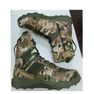 TSB4 CP Camouflage Light Weight New Coyote Footwear 8 Inch Side Zip Suede German Outdoor <b>Hiking</b> <b>Boots</b> Tactical Combat Shoes - Product Image 2
