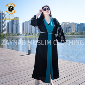 Zainab <span class=keywords><strong>Zanzea</strong></span> ชุดมุสลิมชีฟอง Abaya ชุดแต่งงานมุสลิม Abaya ผู้หญิงมุสลิมชุดดูไบอิสลามผ้าไหมซาอุดีอาระเบีย Abaya - Product Image 4