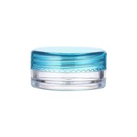 Pots en plastique polyvalents de 3 ml et 5 ml pour l'emballage personnalisé de cosmétiques en marque blanche, échantillons, crèmes et vente au détail