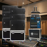 Enceintes Line Array Passives en Bois Double 10 Pouces LS3(4+2) Série LA, Aimant Ferrite 700W Mono Audio XLR/Speakon, Garantie 3 Ans