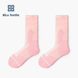 Lot de chaussettes texturées BiLu, construction tricotée respirante, styles bleu clair, rose, vert - Product Image 2