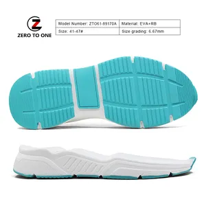 Made In China Mode Anti-Rutsch-umwelt freundliche Gummi-Laufsohlen Gebraucht Sneaker Freizeit schuhe Herren Trekking schuh EVA Material Sohlen