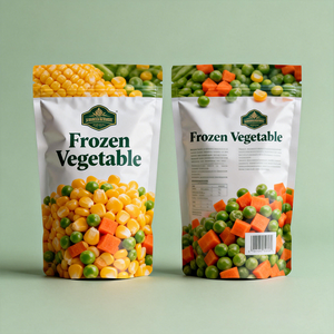 Bolsa de Plástico Laminada Personalizada con Impresión Personalizada para Envasado de Alimentos Congelados, Bolsa para Mezcla de Verduras Congeladas - Product Image 2