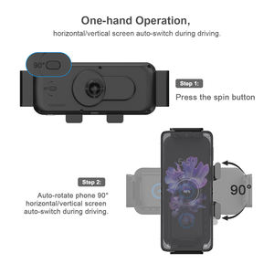 Support de téléphone de voiture à double bobine Chargeur sans fil pour téléphone portable Samsung Z Fold <span class=keywords><strong>3</strong></span> Z <span class=keywords><strong>Flip</strong></span> <span class=keywords><strong>3</strong></span> 4 <span class=keywords><strong>5</strong></span> - Product Image 5