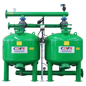 Automatic Back Flush Industrial Water Irrigation sand media Filter for Sale Water Filtration Tanks