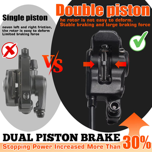 ZOOM 2Pistons 自行车液压盘式刹车 750mm 1350mm 铝制自行车盘式刹车组 LF RR 山地自行车液压刹车组 - Product Image 4