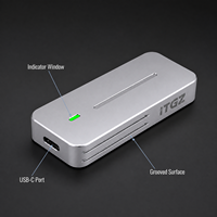 M.2 NVMe SSD Enclosure JMS583 10Gbps USB C Casing Drive Eksternal Mendukung 2230 2242 SSD Semua Aluminium Pembuangan Panas