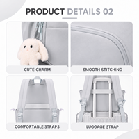 Tas Ransel Olahraga Kasual Anti Air Logo Kustom Pabrik JIANGLIDA Kapasitas Besar Multi Kantong Ergonomis untuk Pelajar Wanita