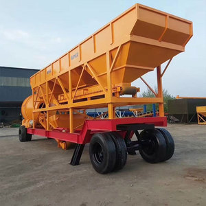 Centrale à béton mobile tout-en-un personnalisée avec moteur stable, roulement, électrique, mélangeur et système de contrôle de pesage inclus - Product Image 4