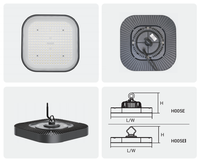 Lumière LED UFO ronde haute puissance 100W 150W 200W IP65 pour entrepôt, atelier, lampe haute puissance