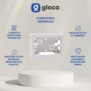 Gloca Juego de 3 Casetes de Montaje Externo Universal 3P Cajas de Electrónica e Instrumentos - Product Image 2