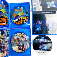 Pochette en forme de dessin animé cercle personnalisé Exotic 8th 3.5g Cd Case Mylar Bags Candy Die Cut Holographic Dvd Shape Mylar Bag