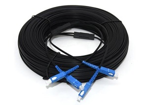 Câble de descente en fibre optique simple mode G657A2 noir LSZH autoportant FTTH bon marché - Product Image 3