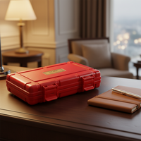 Étui de voyage pour cigares JIFENG JF-094, résistant aux explosions, en mousse PC durable, capacité de 5 cigares, avec humidificateur, logo personnalisé 57R.