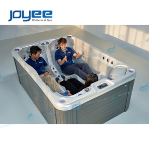 Bain à remous JOYEE pour spa <span class=keywords><strong>extérieur</strong></span>, <span class=keywords><strong>jacuzzi</strong></span> Balboa pour 3 personnes, spa de luxe de qualité supérieure avec éclairage LED - Product Image 4