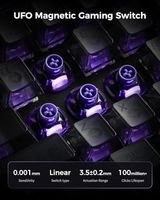Teclado Magnético para Juegos Mercury V60 Pro 60 HE OEM ODM, Frecuencia de Sondeo Real de 8 kHz, Latencia de 0,125 ms, Activación Rápida Dinámica, Ajuste de 0,005 mm