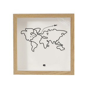 <span class=keywords><strong>2025</strong></span> Top-notch 10x10 khung gỗ bóng hộp du lịch Khung ảnh để lưu trữ vé bưu thiếp bản đồ tiền cho người thu gom - Product Image 6