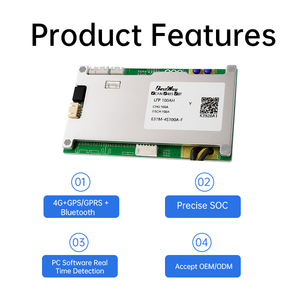 100A 80A 70A 60A สำหรับ<span class=keywords><strong>แบ</strong></span><span class=keywords><strong>ต</strong></span>เตอรี่ลิเธียมไอออน2/3W ev/ รถสามล้ออัจฉริยะ BMS 16S 17S 18S 20S - Product Image 6