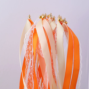 ริบบิ้นแท่งพร้อมกระดิ่ง ผ้าไหมลูกไม้ ริบบิ้นตกแต่งงานปาร์ตี้ งานแต่งงาน วันเกิด วันหยุด และกิจกรรมต่างๆ - Product Image 5