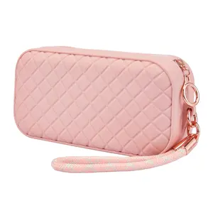 Bolsa de silicone com zíper e pulseira de silicone para mulheres, bolsa de mão fashion feminina