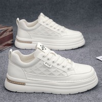 Nouvelles chaussures en caoutchouc pour hommes, légères, imperméables, en maille PU, avec bande élastique, polyvalentes, pour le travail, le sport, la randonnée, à lacets, avec amorti