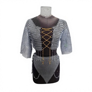 Coiffe de mode en armure de chaîne d'aluminium plaqué argent pour femme avec logo personnalisé et design de forme irrégulière pour le bureau et la maison - Product Image 2