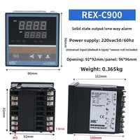 REX-C100 REX-C400 REX-C700 REX-C900 Relais SSR industriel 220V, contrôleur de température intelligent, thermostat numérique, plastique, OEM ODM