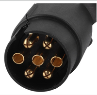 Adaptateur convertisseur de câble d'éclairage pour connecteur de remorque OEM 7 broches, de prise de remorque EU 7 broches vers prise US 7 voies