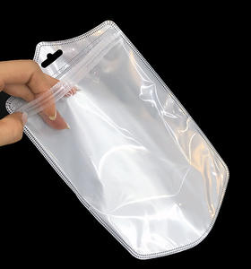 Kantong plastik laminasi depan transparan untuk paket casing ponsel ritsleting dapat ditutup kembali hadiah kecil kantong kemasan perhiasan - Product Image 5