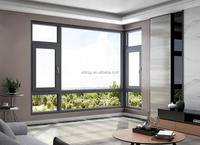Fenêtre coulissante en aluminium à double vitrage personnalisable