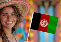 Vente en gros de petits drapeaux afghans à main en polyester, mini drapeaux afghans à agiter pour la décoration de fête