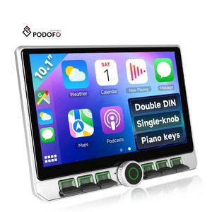 Podofo <span class=keywords><strong>Autoradio</strong></span> Android 4+64 Go 10 Pouces Audio Voiture Bouton Unique Touches Piano CarPlay/Android Auto Sans Fil GPS WiFi Radio Pour Automobile OEM - Product Image 1