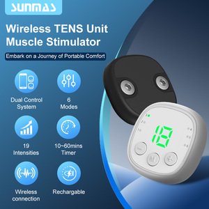 Appareil TENS sans fil à double unité, stimulateur musculaire avec télécommande pour soulager les douleurs du cou, du dos, de la taille et des jambes, thérapie pour tout le corps - Product Image 2