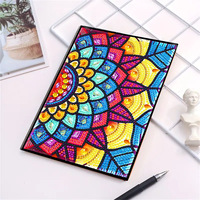 Kit de carnet de peinture diamant A5 Mandala avec strass de forme spéciale, 50 pages, cadeau créatif d'artisanat artistique pour adultes