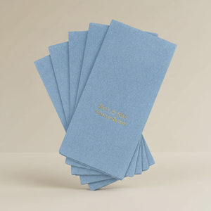 Serviettes de table en papier Airlaid à bon prix avec pochette à couverts imprimée, style serviettes avec poche, serviettes à couverts Airland - Product Image 1