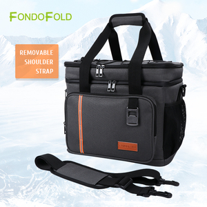 Fondofold grande borsa termica isolata ufficio/scuola/pranzo/spiaggia Picnic a prova di perdite a prova di perdite tracolla staccabile Oxford - Product Image 1