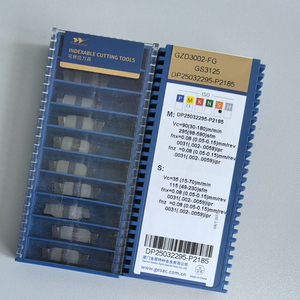 GZD3002-FG GS3125 Inserts de marque Gesacs, inserts carrés en acier inoxydable CNC pour le rainurage, la coupe, le fonte, en stock - Product Image 5