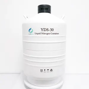 Best Price Vacuum Liquid Nitrogen Dewar Tank LN2 Container With Canister For Cryogenic Storage Biological Materials Yds-30