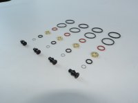 4X (04-06 BEW) Kit segel injektor bahan bakar (x4) 1417010997 penyegel nosel injeksi kualitas asli
