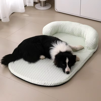 Nouveau design 2026 Tapis rafraîchissant pour animaux de compagnie en fibre de soie glacée avec coussin, respirant et antidérapant, pour chat