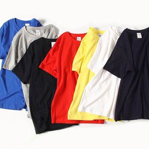 Design OEM 180GSM Plain Custom Logo Kids T <b>Shirts</b> with Heat Transfer Printing for Promotions Schoolwear Cotton Soft Tee - Product Image 4