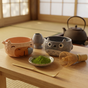 Juego de té Matcha de cerámica de estilo japonés Diseño japonés exclusivo incluye soporte de batidor de cerámica transfronterizo <span class=keywords><strong>para</strong></span> tazón de té Matcha - Product Image 1