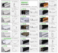 Profilés en alliage d'aluminium OEM H80mm pour plinthes LED montées en surface, série 6000, bande lumineuse décorative pour coins de murs