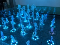 Optimum Show OS16 - Fuentes de Agua Musicales Iluminadas Modernas Personalizadas, Pequeñas, para Jardín