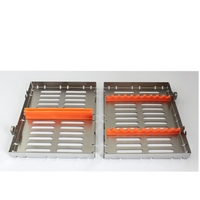 Cassette pour instruments dentaires, 10 plateaux pour instruments, boîte de stérilisation en acier inoxydable