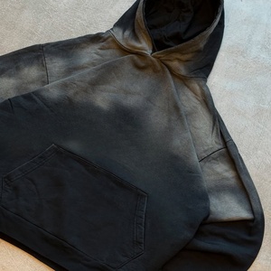 Sudadera con Capucha de Alta Calidad, Estilo Urbano, Personalizable, Lisa, Talla Grande, 380 g/m², Felpa Francesa, Lavado Ácido Vintage, Decolorada por el Sol, para Hombre - Product Image 3