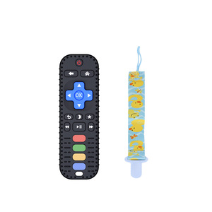 ของเล่นยางกัดรูปรีโมททีวีแบบใหม่ ออกแบบเองได้ ขายส่ง สำหรับเด็กทารก - Product Image 4